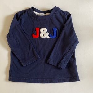 Janie and Jack long sleeve logo shirt